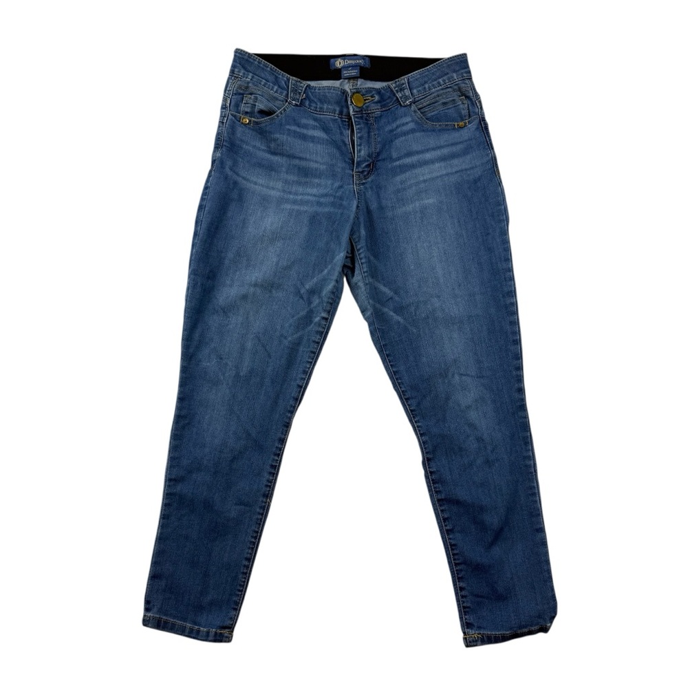 Democracy AbSolution Jeans Women's 8 Slim Straight Medium Wash Stretch Denim